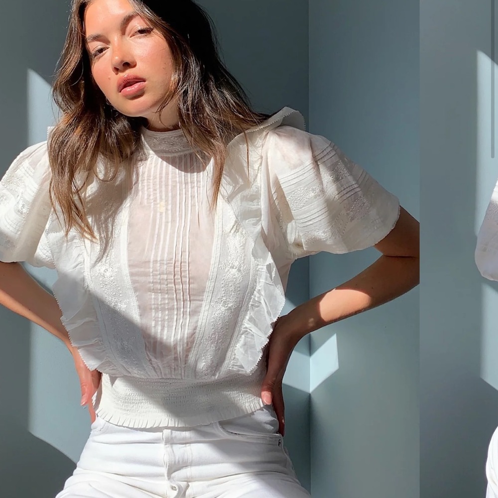 Aritzia Sunday Best Tea Blouse NWOT size XS